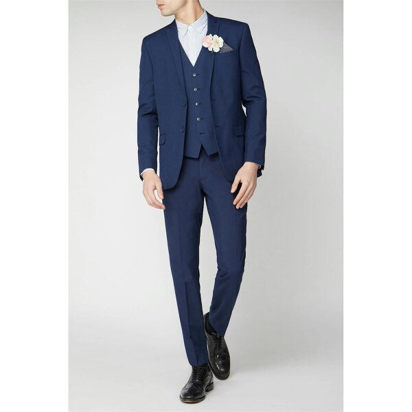 Limehaus Slim Fit Bright Blue Suit Jacket
