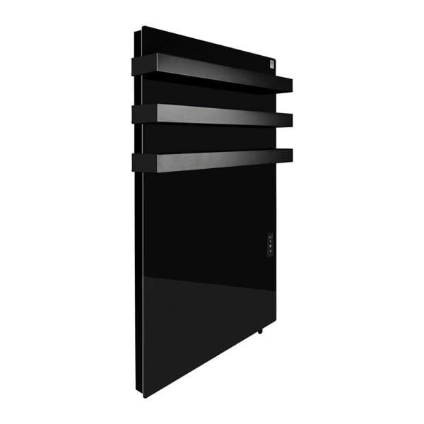 Mirrorstone Heating 900W Quartz Glass Wi-Fi Towel Rail Infrared Heating Panel (Available in Black or White) - Electric Panel Heater