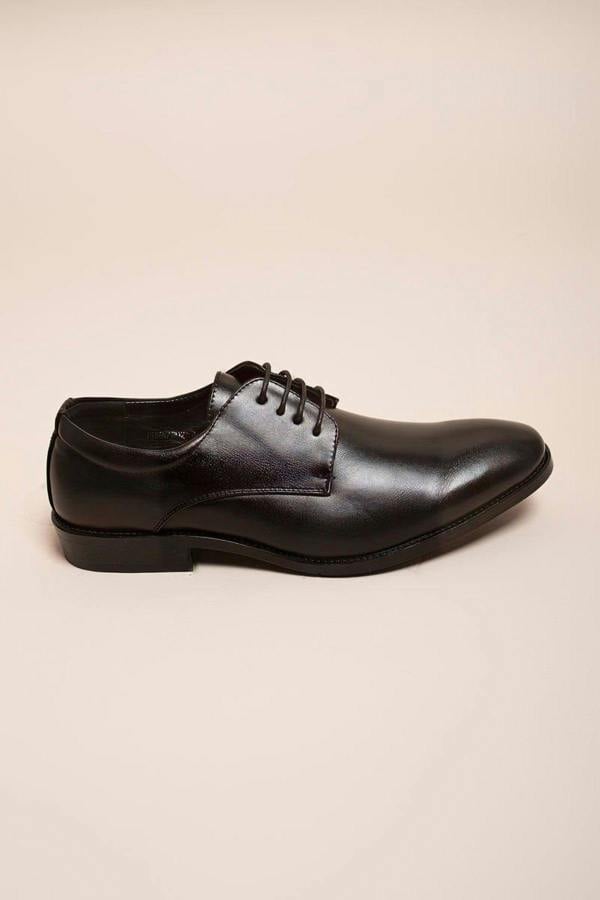 Jaxon Lace Up Derby Formal Dress Work Shoes - Black