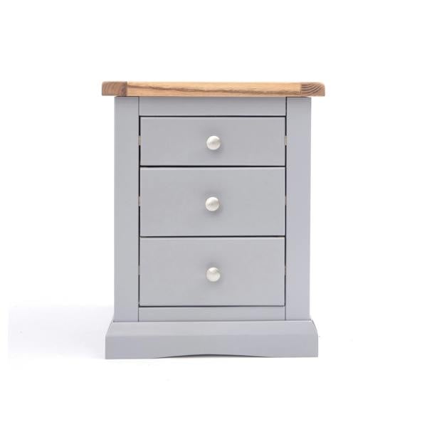 Rocca 3 Drawer Bedside Table