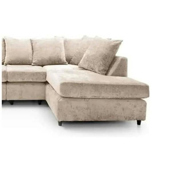 Snug Furniture Ashton Chenille 6 Seater Scatter Back U Shaped Corner Sofa