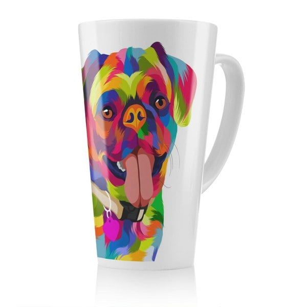 Benjamin Tate Design Amazing Illustration Pop Art Dog Designer Latte Mug