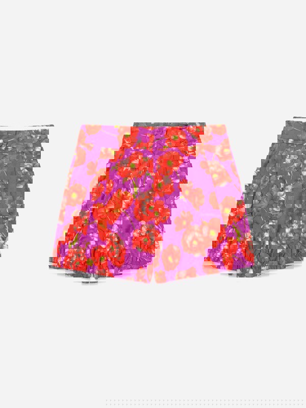 Dolce & Gabbana Kids Dolce & Gabbana Girls Cotton Poppy Print Shorts