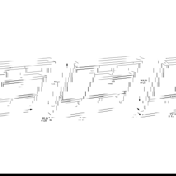 Furniture To Go High Rock TV Unit in Matt Black/Riviera Oak