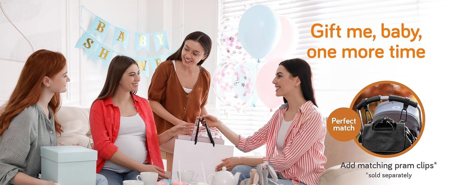 Baby Uma Award Winning Baby Changing Bag Backpack- Black Leather