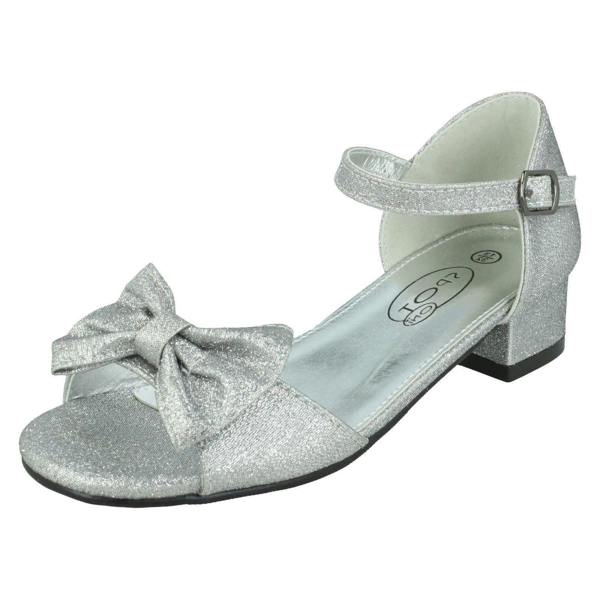 Spot On Girls Spot On Bow Trim Sandals H1116