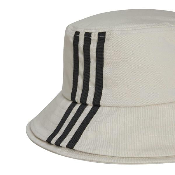 Y-3 Mens Stripes Bucket Hat - White - 
