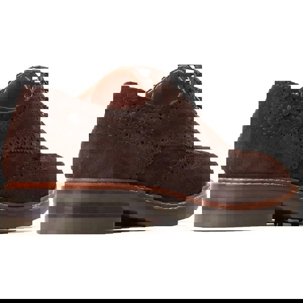 Base London Hatfield Leather Men's Burnt Brown Brogues Shoes