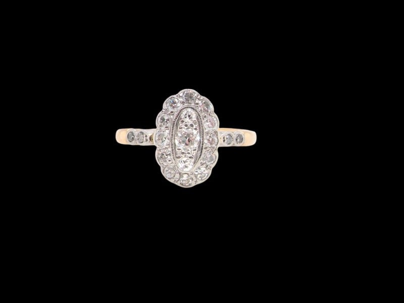 Vintage Tom An antique Diamond cluster ring