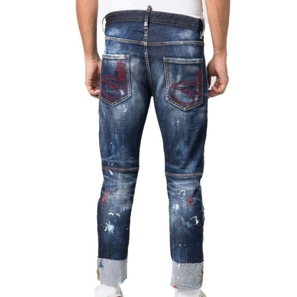 DSQUARED2 S71LB1012 S30664 SAILOR JEAN 470 NAVY BLUE JEANS Mens 42