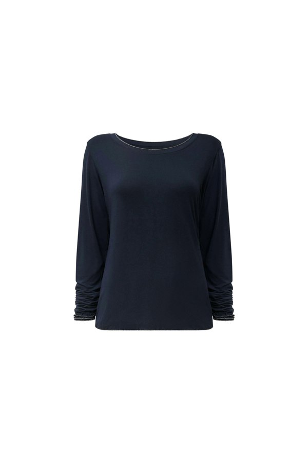 James Lakeland Long Sleeve Navy Top