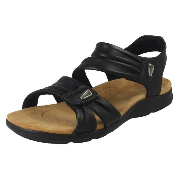 Clarks Ladies Clarks Casual Hook and Loop Sandals Kitly Ave