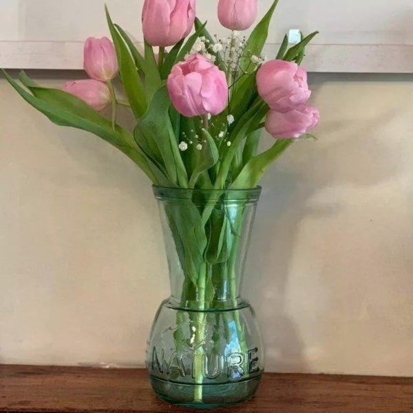 Recycled Glassware - Glass Vase - I Love Nature (1)