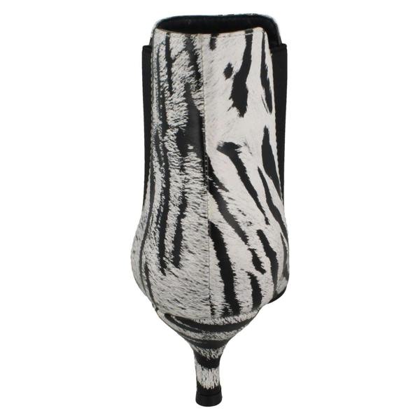 Spot On Ladies Spot On Animal Print Ankle Boots F51118