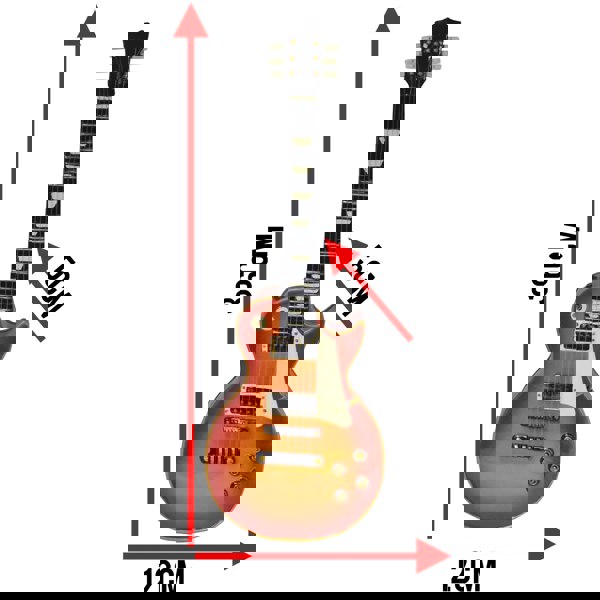 Maison des Cadeaux Sunburst Les Paul Guitar-Style Portable Speaker