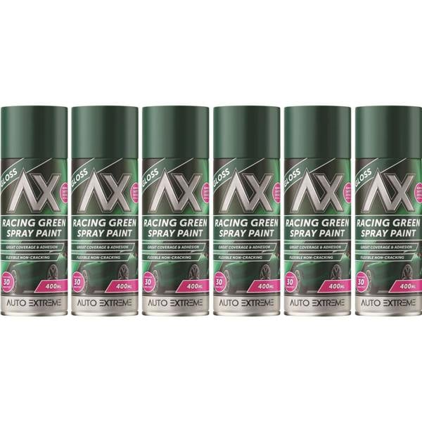 Auto Extreme 6X Auto Extreme Racing Green Spray Paint 400ml
