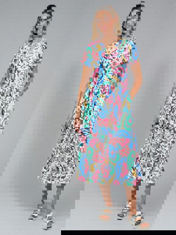 Kite Womens Organic Ryall Slub Jersey Dress Paisley Power