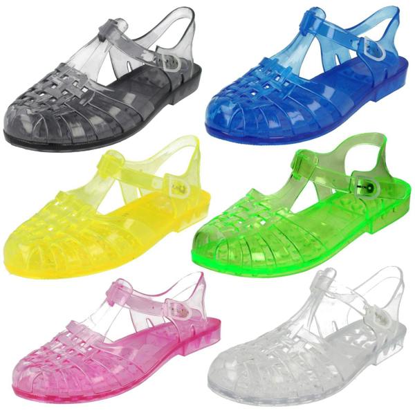 Spot On Ladies Spot On Transparent Jelly Shoes