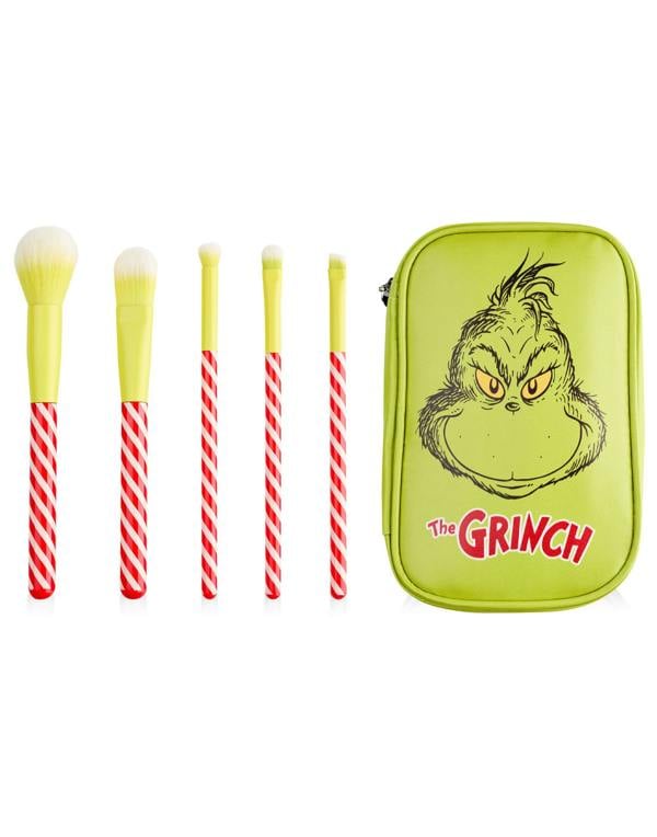 The Grinch Womens Green Character Face Makeup Brush Set (One Size)