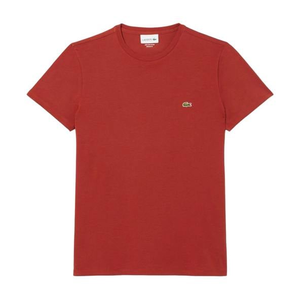 Lacoste Mens Pima Cotton T-Shirt - Red - 