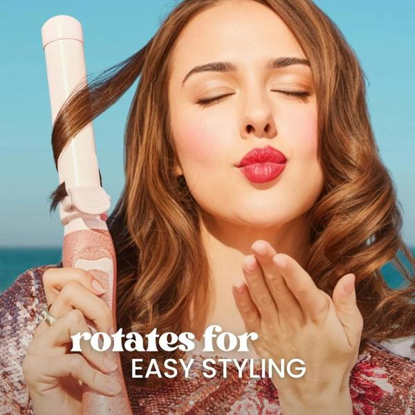 Beachwaver B Series - B1.25 Pink Glitter - UK Plug by Beachwaver for Women - 1.25 Inch Curling Iron