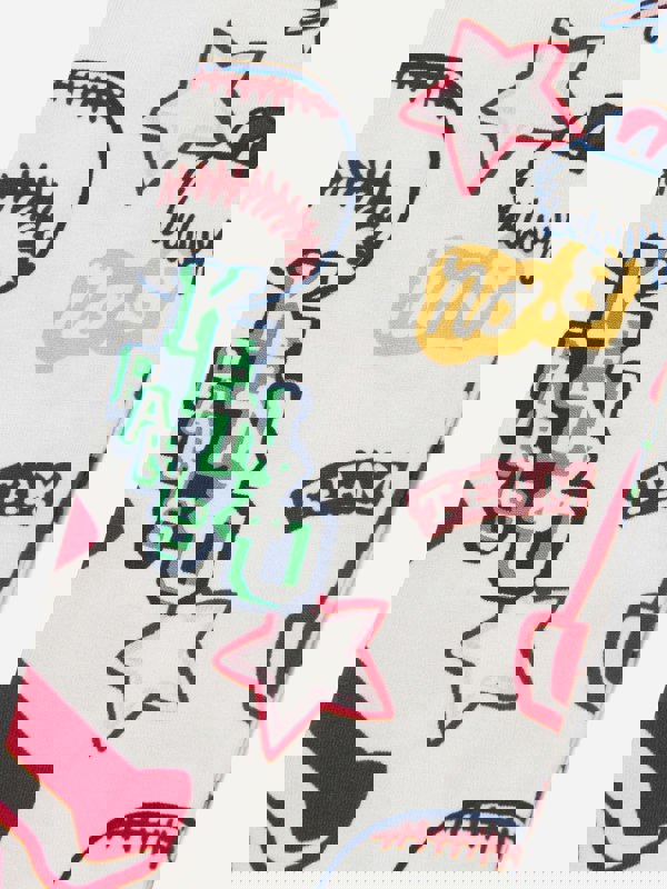 KENZO KIDS KENZO Girls Kenzo Club Leggings in Ivory