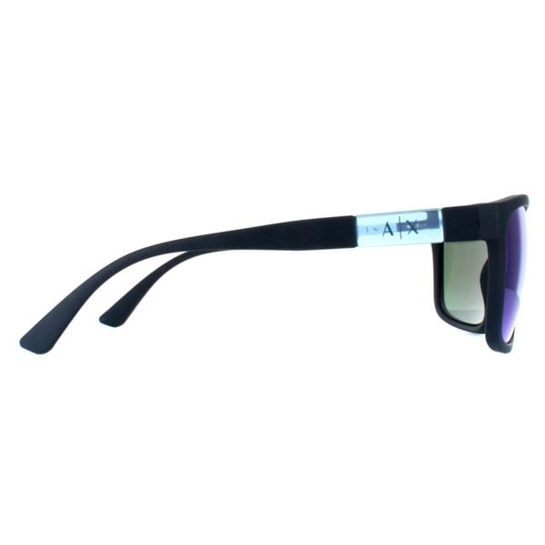 Armani Exchange Sunglasses AX4121S 818125 Matte Blue Green Mirror Light Blue