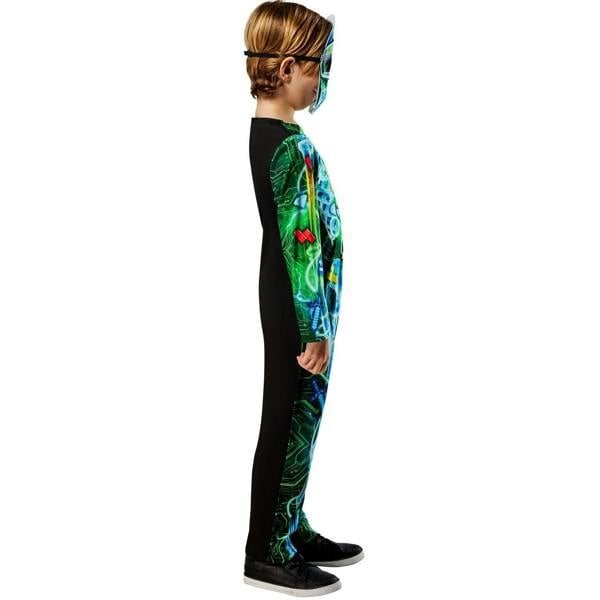 Bristol Novelty Childrens/Kids Gamer Skeleton Costume - Multicoloured - 