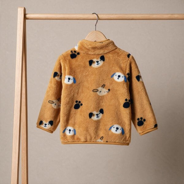 Mini Cuddles Printed Jacket (Mustard)
