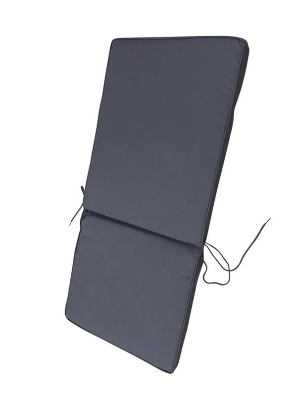 The Garden Marketplace Seat and Back Cushion for Folding Chairs, Zipped Washable Cover, Fade-Resistant 180g Polyester, Ties and Adjustable Back Strap