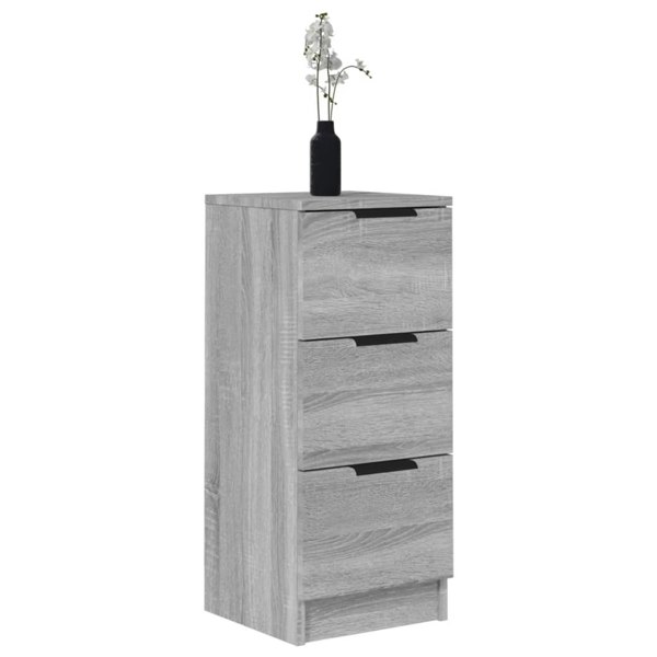 Berkfield Sideboards 2 pcs Grey Sonoma 30x30x70 cm Engineered Wood