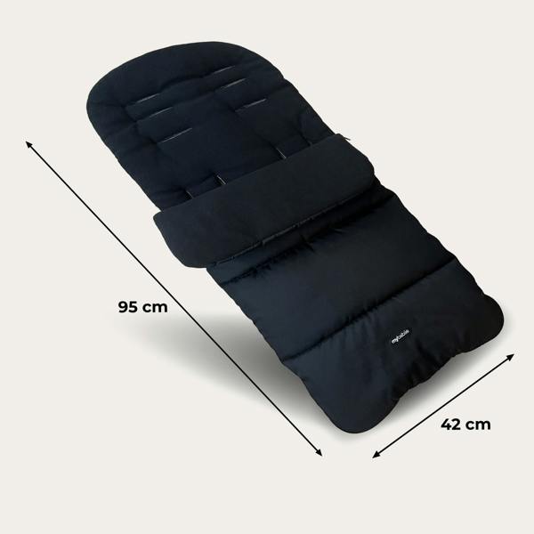My Babiie Universal Footmuff - Black