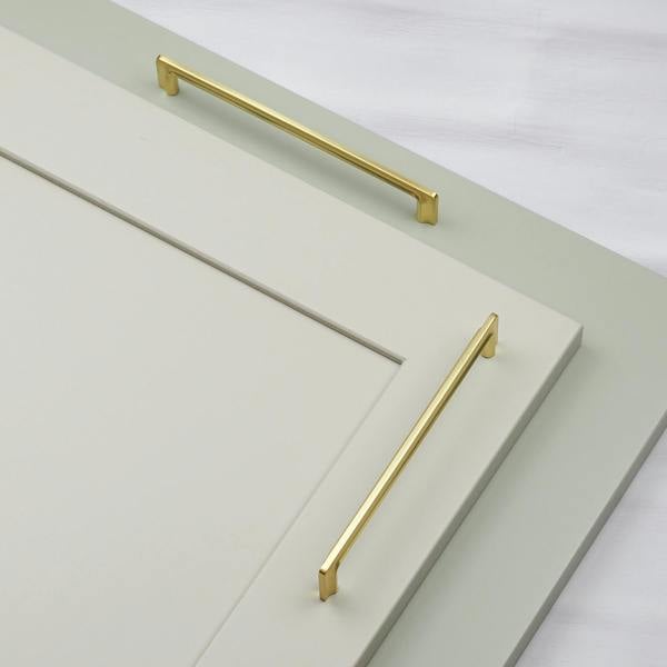 Handle & Home 160mm Matt Brass Ribbed D Handle