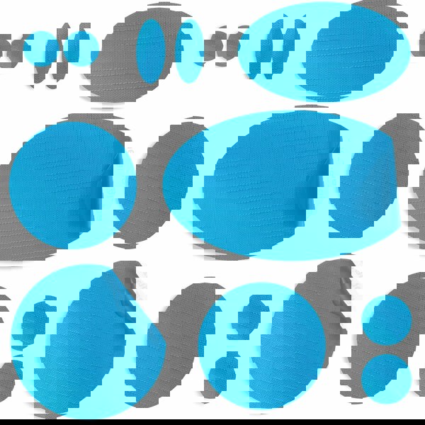 Turquoise Puffer Jacket Repair Patches | Waterproof, Pre-Cut, Self-Adhesive, Tear-Resistant (11 Pieces)