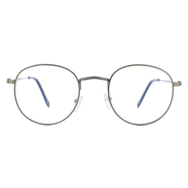 Montana Reading Glasses HBLF54 Gunmetal Grey Blue Light Block +1.00