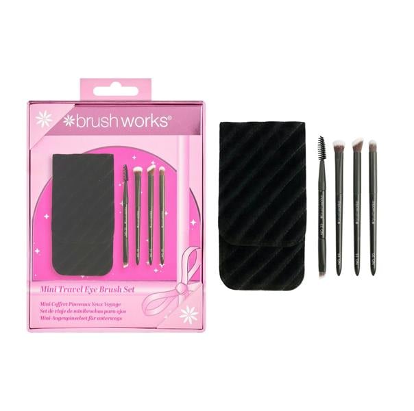 Brushworks Mini Travel Eye Brush Set