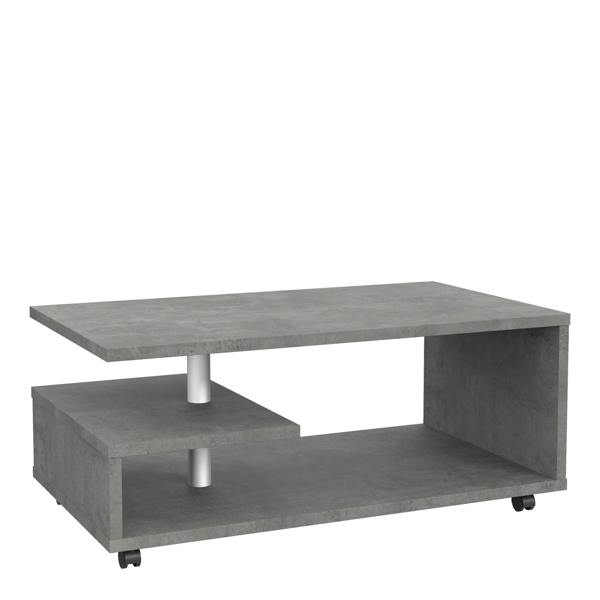Wyld Haus Salford Grey Wooden Coffee Table Open Shelf