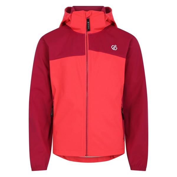 Dare 2B Childrens/Kids Cheer Soft Shell Jacket - Berry Pink/Neon Pink