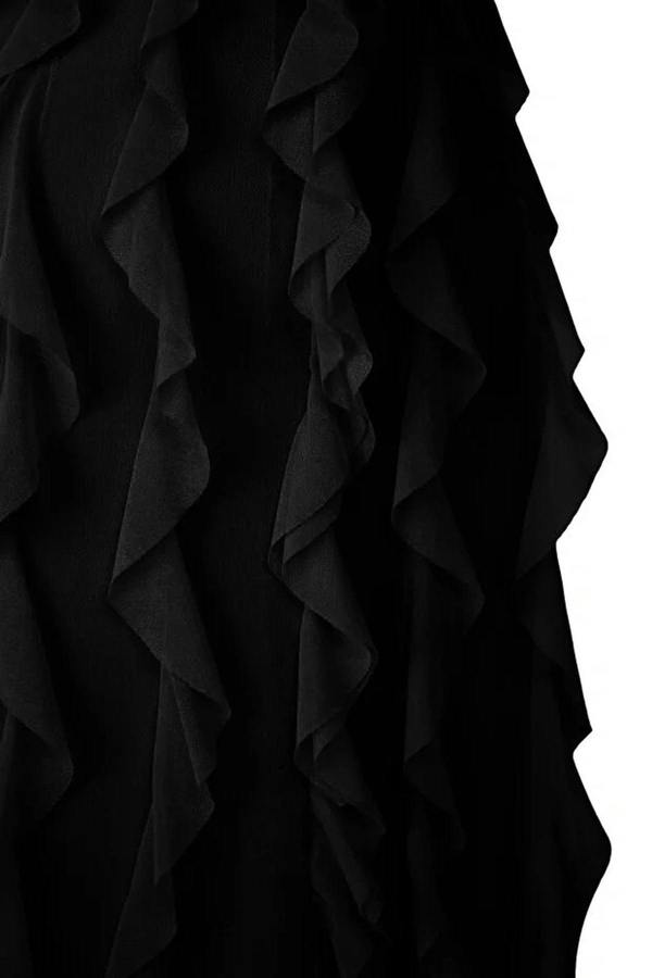 WOVCOR Tulle Evening Dress with Ruffled and Lined