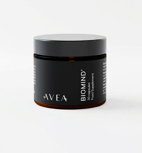 AVEA Biomind Probiotic & Brain Health Supplement (30 Capsules) - 30 Billion CFU - Vitamin B12, Panax Ginseng & Vitamin B6 - Brain Fog & Gut Health 