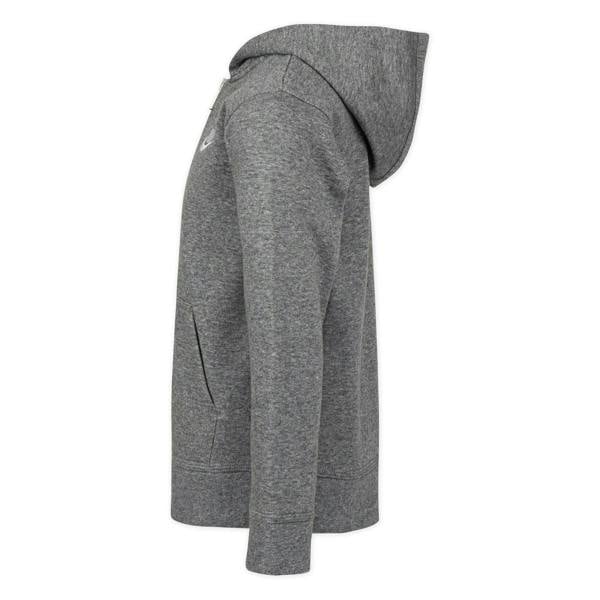Nike Childrens/Kids Logo Full Zip Hoodie - Carbon Heather Heather - 