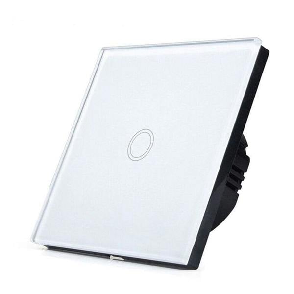 1 Gang WiFi Light Switch white touch panel smart light switch no neutral UK Alexa compatible