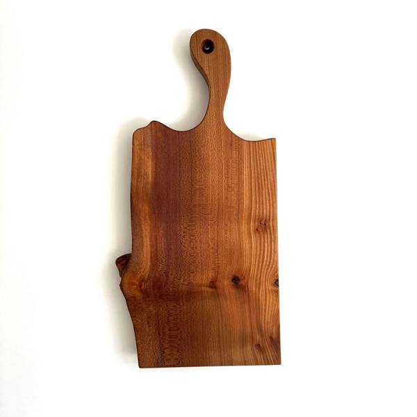 Giraffes & Craftz Thick Elm paddle Board - Live Edge Elm Cutting Board And Serving Board