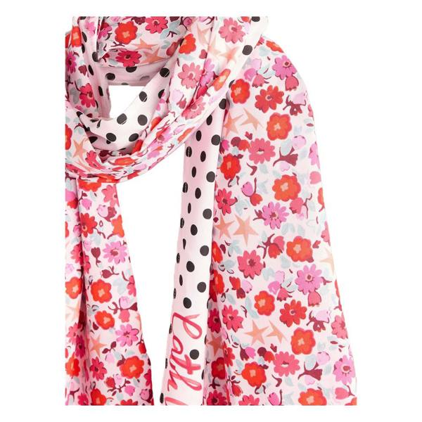 Cath Kidston Ditsy Print Viscose Lightweight Scarf - Red/Pink - 