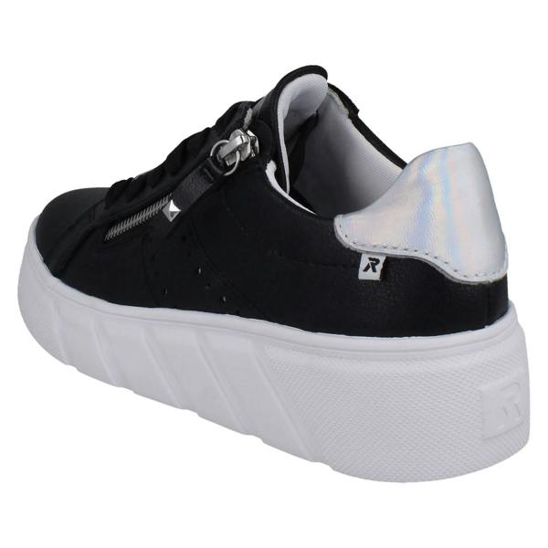 Rieker Ladies Rieker Sport Punched Detail Wedge Trainers W2605