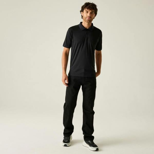 Regatta Professional Unisex Adult Pique Polo Shirt - Black - 