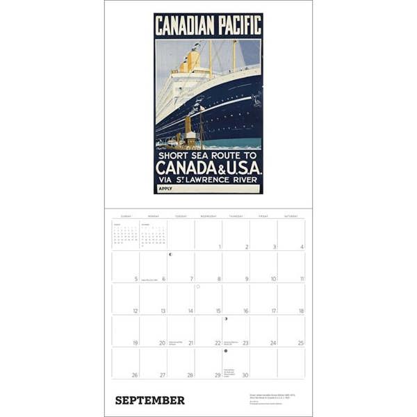 Canada, Vintage Travel Posters Calendar 2027, Wall Calendars, Month To View, Travel, Gift