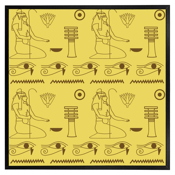 Benjamin Tate Design Pattern of egyptian hieroglyphics (Picture Frame)