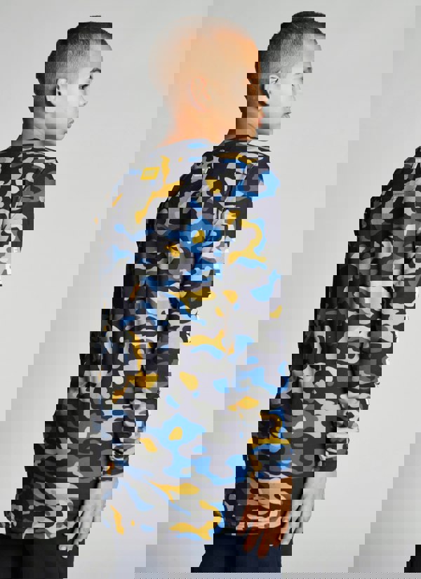 Beat Boyz Club QuarterPipe Long sleeve T-Shirt - Yellow Pop Camo