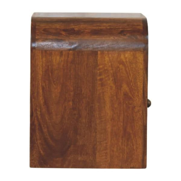 Artisan Furniture Darcy Chestnut Nightstand with Drawer and open shelf